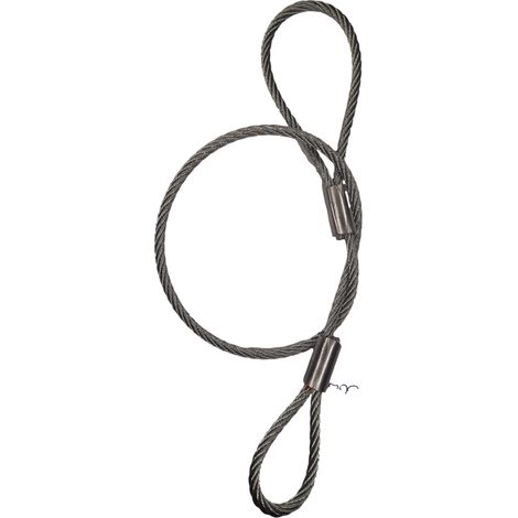 CAVO DI SBLOCCO RIMORCHIO DI EMERGENZA 2 X ANELLI, diametro cavo 4,0 mm (1/5)