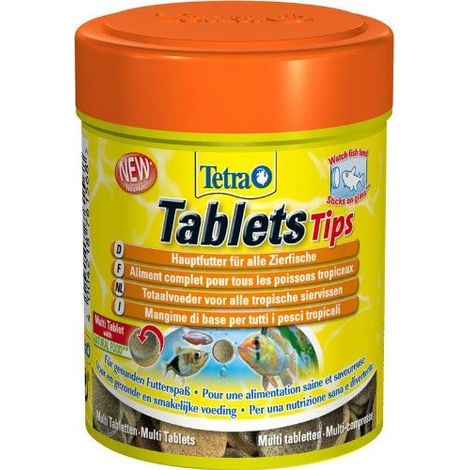 Aliment complet pour tous les poissons tropicaux 65 g - 150 ml Funtips Tablets - Tetra (1/5)