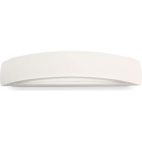 Applique Moderna Soda Gesso Bianco 2 Luci Biemissione E14 (1/3)