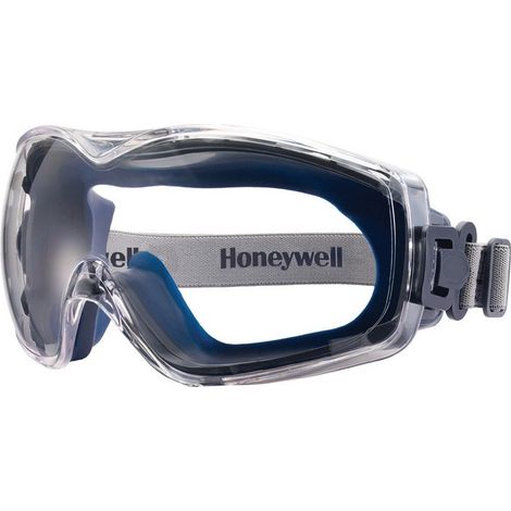 Gafas de seguridad de visión completa DuraMaxx EN 166 montura azul, lentes transparentes, PC Honeywell