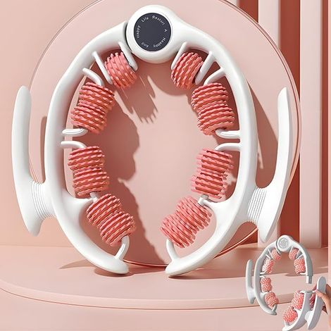 Massaggiatore anticellulite per dolori e fastidi muscolari, rullo massaggiante manuale in schiuma con rullo rimovibile per vita e gambe, cuoio capelluto, braccia, collo e spalle (1/5)