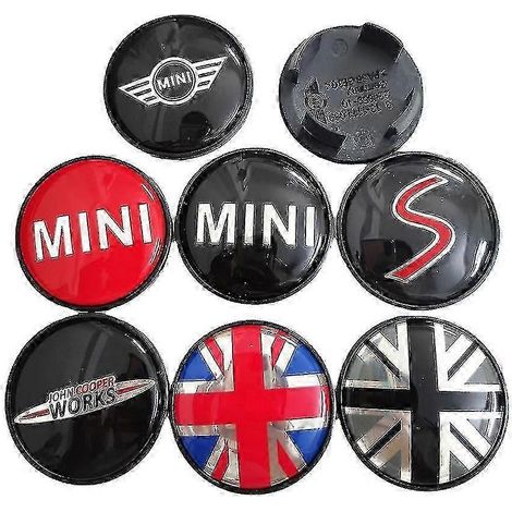 Cache-moyeu de roue (avec drapeau de couleur Mini) pour Mini Cooper Countryman JCW 54 mm Standard (1/4)