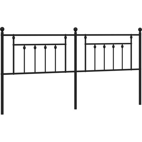 Tête de lit,Panneau décoratif métal noir 200 cm CFW7255543 (1/5)