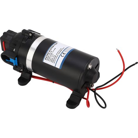 Membran-Wasserpumpe, Hochdruck, selbstansaugend, 5,8 l/min, 12 V DC, 80 psi, für Hausbewässerung, Wohnmobile, Boote und Marine (1/5)