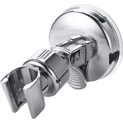 Support de douchette à ventouse, support rotatif à 360° pour douchette à main, fixation murale adhésive sans perçage, support réglable pour pommeau de douche portable (1/5)