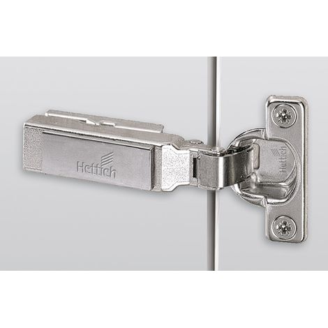 Intermat 95° 9924 boitier 26 - Amortisseur : Sans - Coudure : 0 mm - Décor : Nickelé - Diametre boîtier : 26 mm - Entraxe : 38 mm - Epaisseur porte maxi : 25 mm - HETTICH (1/5)