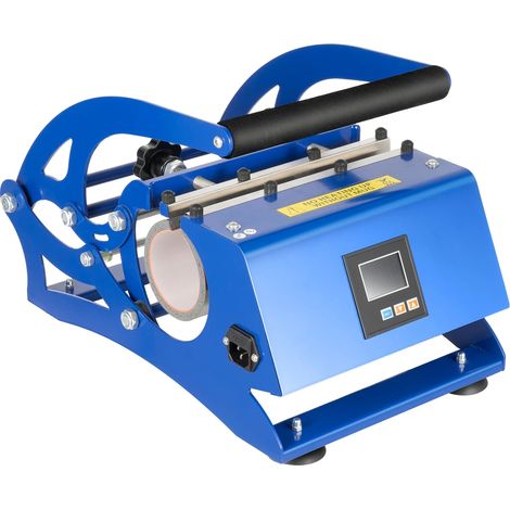 Heißpressmaschine, 6-in-1-Funktionalität, kompatibel mit verschiedenen Tassen, Blau (1/2)