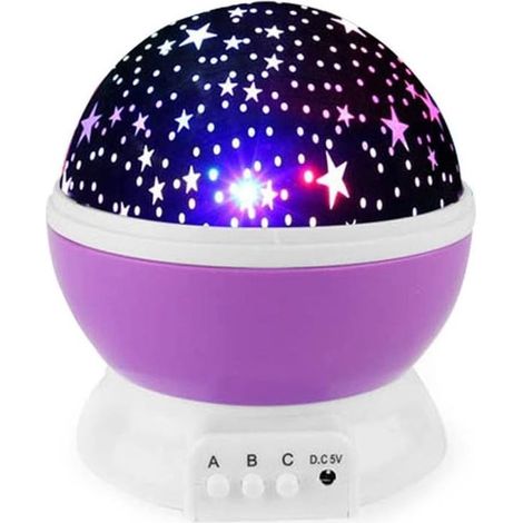 Lampe Projecteur Étoiles Enfants, Projection Lumière de Nuit Plafond Coloré cadeau (1/4)