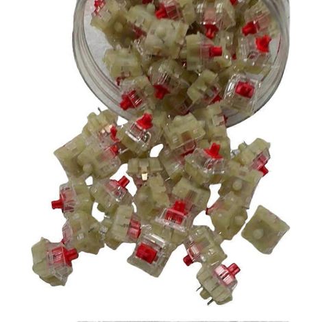 Accessoires pour interrupteurs Cherry RGB : interrupteurs rouges (10 pièces) (1/2)