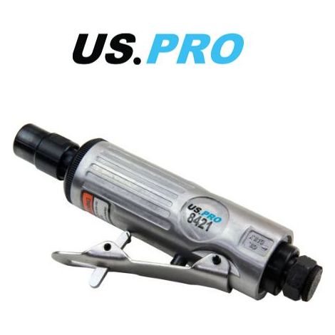 US PRO DIE GRINDER 1/4"" STRAIGHT AIR ANGLE CUT OFF TOOL 8421 WARRANTY (1/3)