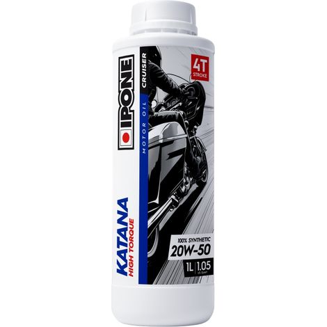 Aceite sintético Ipone Katana High Torque 20W50 1L para motocicletas cruiser, chopper y Harley-Davidson
