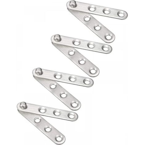 4pcs Charnière Pivot Porte Acier Inox 360 Degré Tournante 60mmx11mm (1/5)
