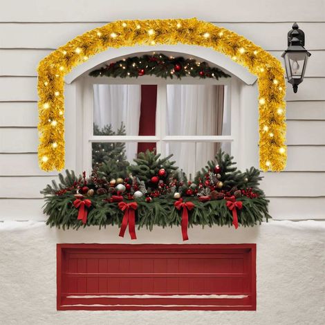 vidaXL Guirnalda de Navidad con luces LED dorado 10 m (1/2)