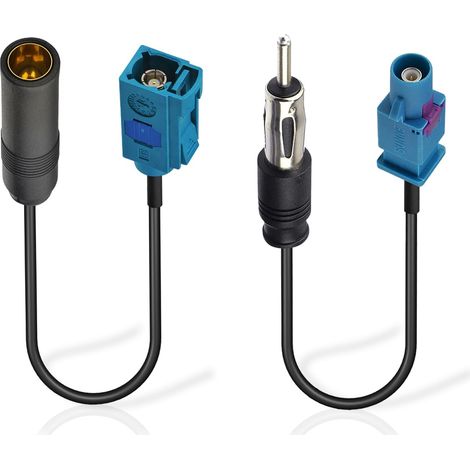 Adaptateur Antenne Autoradio Connecteur Radio Voiture Universel Câble Rallonge de Mâle Fakra Z à Prise DIN (1/5)