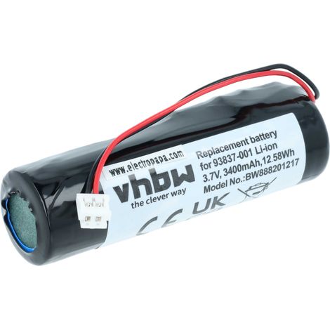 vhbw Akku kompatibel mit Wahl 1919, 8148 Rasierer (3400 mAh, 3,7 V, Li-Ion)