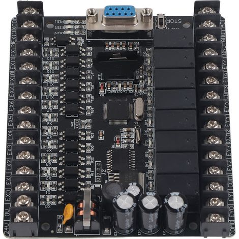 Carte de contrôle industrielle PLC FX1N‑20MR Téléchargement en ligne Moniteur Contrôleur programmable (Type C)