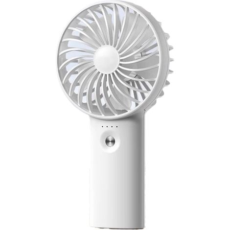 1 Ventilateur portable, 3 vitesses réglables, moteur 4400 tr/min, pales PP et corps ABS, pour voyage bureau extérieur (1/5)