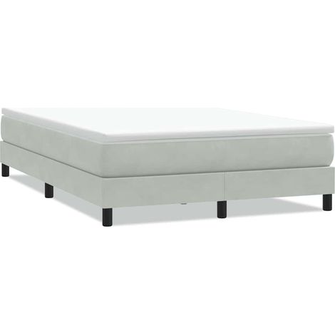 Maison Exclusive - Sommier à lattes de lit sans matelas gris clair 160x220cm
