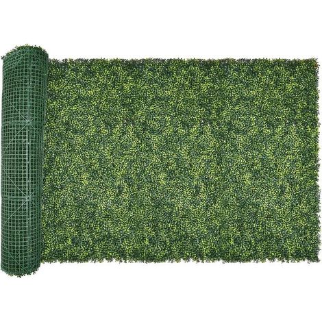 Panneau PE Herbe de Milan Mur Végétal Artificiel 300x100 cm Brise-Vue Intimité pour Clôture Jardin et Décor Extérieur (1/5)