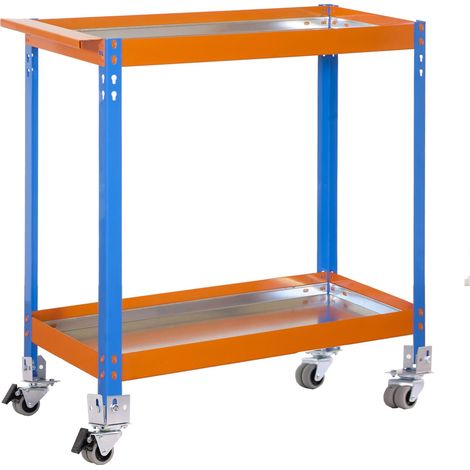 Simonrack Wagon 2/400 chariot métallique bleu/orange (1/4)