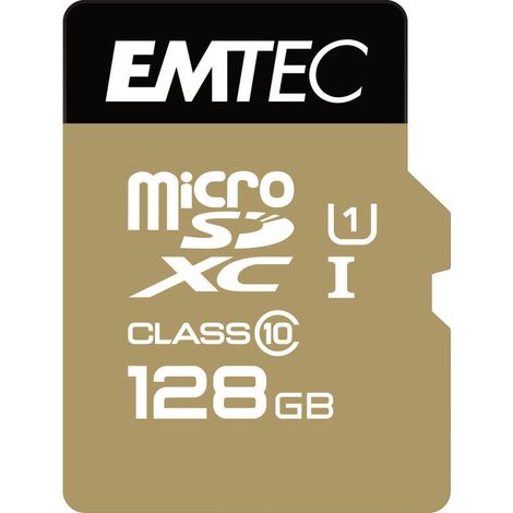 Tarjeta EMTEC M128GB UHS-I U1 Elitegold + adaptador (1/3)