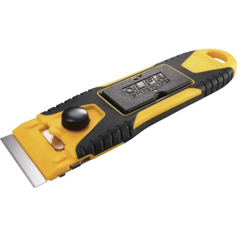 Grattoir OLFA avec lame interchangeable en acier inoxydable, 40 x 18 mm, compact pour les coins (1/5)