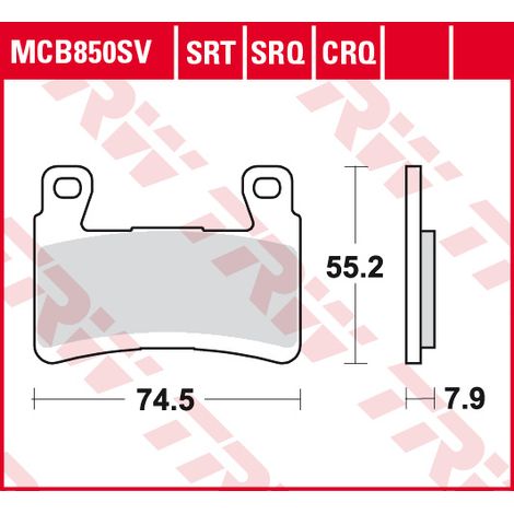 Pastillas de freno TRW ZF KH265/296 sinter street para Kawasaki ZX-6R 636 Ninja 13-15, ZX-6R 636 Ninja 16-17, ZX 636 G ZX6R Ninja ABS 19-, delanteras