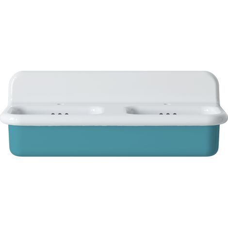 Lavabo rétro double en céramique 102 cm - True Colors Lite - Tiffany (1/3)