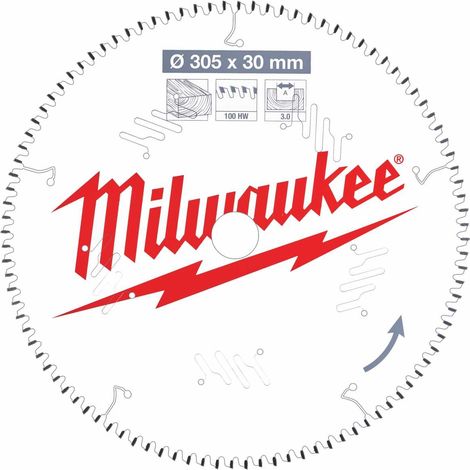 Milwaukee Kreissägeblatt 305 mm 100 Zähne PTFE (1/5)