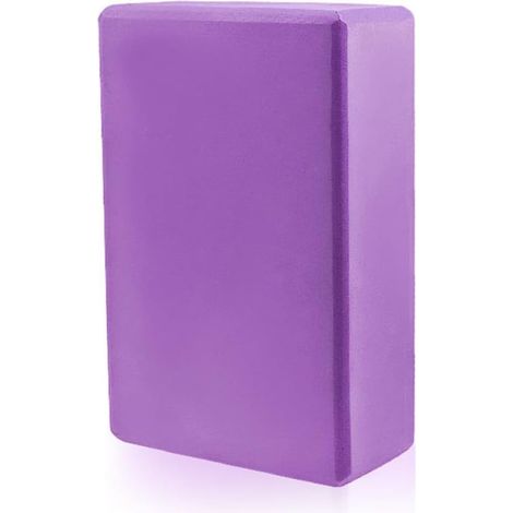 Bloc de yoga EVA antidérapant et anti-pression pour femmes, soutien violet foncé (1/5)