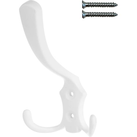Perchero de pared triple blanco mate Riex XV04 (1/5)