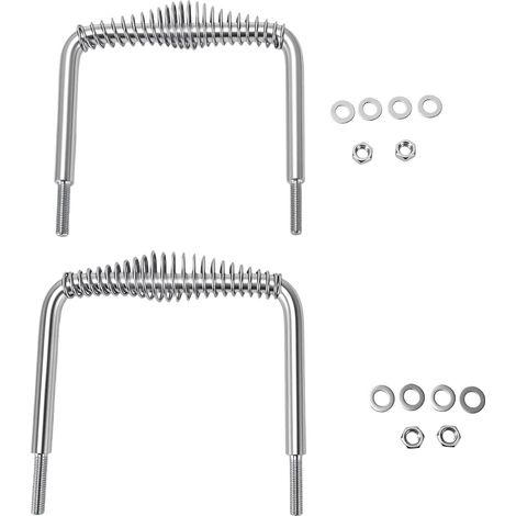 Poignée à ressort en acier inoxydable avec tige de 1/2 po, boulon en carbone sur barbecue de 6,04 po (1/5)
