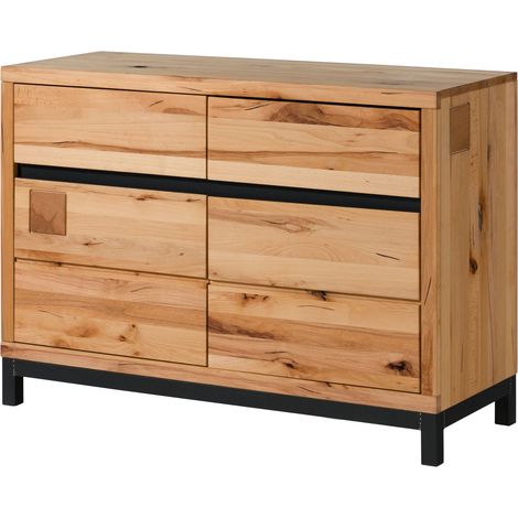 Sideboard Kernbuche 120x45x85 natur geölt VILLANDERS 111