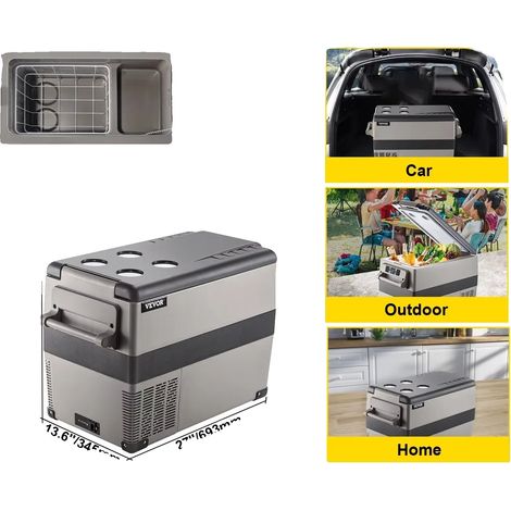 Réfrigérateur de Compresseur Automobile Portable, Commodité à Double Usage, Performance de Refroidissement Efficace, 45L (1/2)