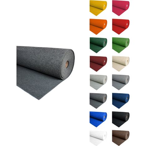 IBEROGARDEN Moqueta Ferial Gris Oscuro 300 gr Ideal para stands, ferias y exposiciones 2x30 metros (1/5)