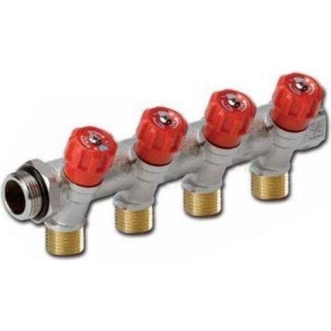 FITTINGSESTANDARD colector con valvlulas 3/4 4 salidas 16 ccv344 fi