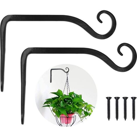 Filiyano – Support pour plantes LOOGI, support pour panier suspendu, fixation murale en fer, panier suspendu, mural KLB (1/5)