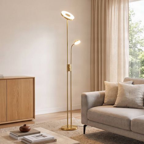 LED Floor Lampdimmable 'Seppa' made of Metal for Living Room & Dining Room (1/5)