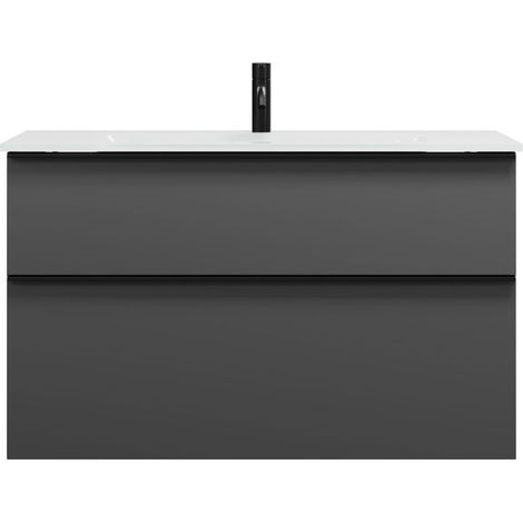 burgbad Eqio lavabo de cristal con mueble bajo para lavabo, (1/2)