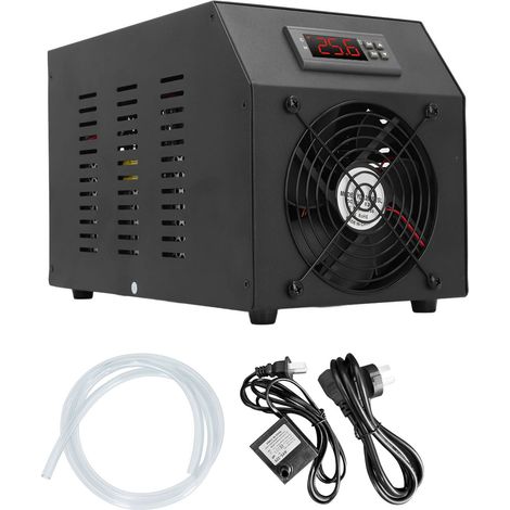 Refroidisseur d'aquarium 16 gallons 60L 1/4HP pour système hydroponique eau réservoir de poisson refroidissement chauffage 2 en 1 (1/5)