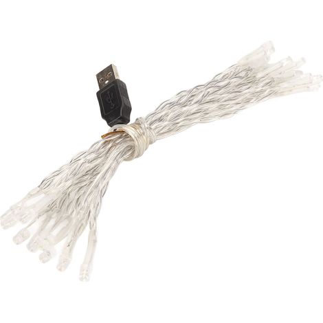 Guirlande lumineuse LED USB multicolore basse tension, 20 ampoules, 3 m (9,8 pi), décoration idéale pour Noël (1/5)