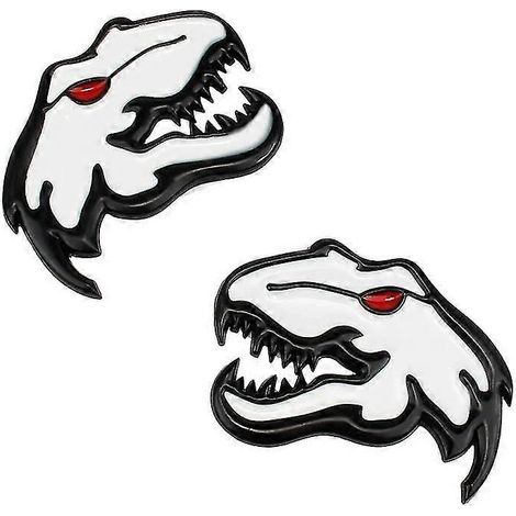 Auto-Metall Tyrannosaurus Rex Velociraptor Raptor Dinosaurier Logo Kofferraum Karosserie Abzeichen Emblem Aufkleber Tier Styling Aufkleber Zubehör--E (1/5)