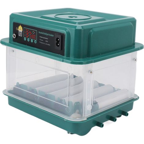 Incubateur automatique avec plateau réglable, retourneur d'œufs pour usage domestique, prise UE 220 V, 10 œufs (1/5)