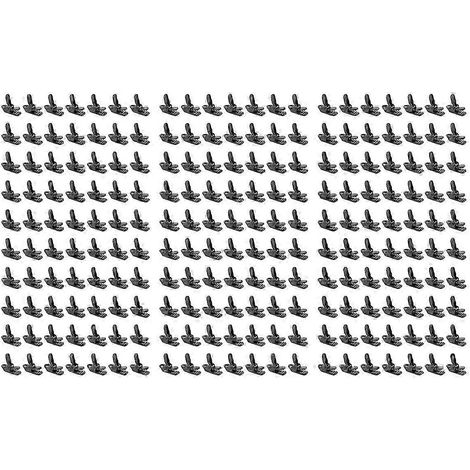 Lot de 210 pinces de fixation robustes pour tentes, avec mâchoires à dents de crocodile, idéales pour le camping, les auvents et les bâches d'extérieur (37 x 15 x 10 mm). (1/5)