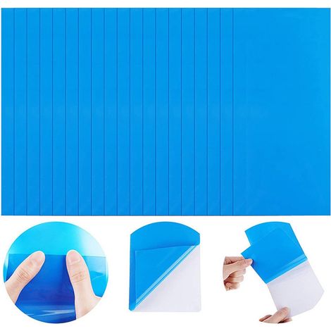 Kit de réparation pour piscine 20 pièces avec patchs autocollants et chiffon de réparation pour réparer les trous et déchirures du revêtement de piscine (1/5)