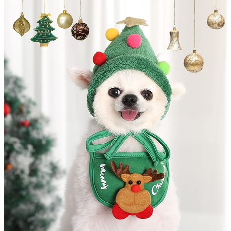 Weihnachtskostüm für Haustiere, Weihnachtskleidung für Hunde, süße Weihnachtsmannmütze