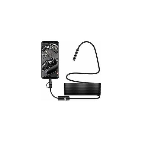 Caméra d'inspection USB Snake, endoscope USB C étanche IP67 2.0MP, caméra Type-C avec 6 LED réglables pour Android et PC (1/5)