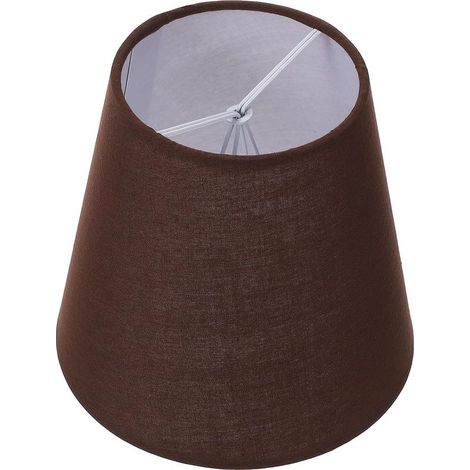 GARVALON Stofflampenschirm in modernem Design und Kaffeefarbe (1/5)