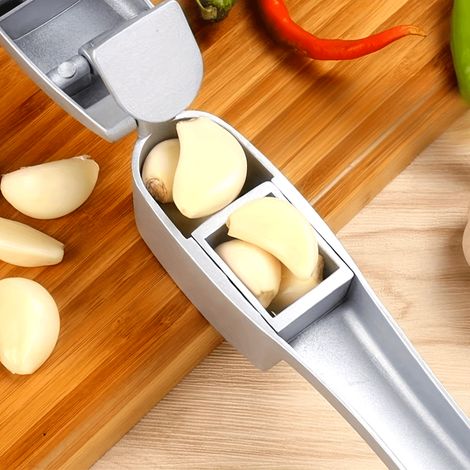 1 Presse-ail multifonction (doté à la fois de fonctions de découpe et d'écrasement) — Ustensile de cuisine en alliage d'aluminium