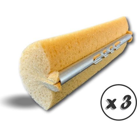 Lave vitre articulé Nettoyage vitres véranda baie vitrée Manche téléscopique - Quantité x 3 - Recharge pour lave-vitre